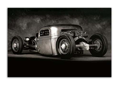 Retro Vintage Auto Poster Hot Rod Cool Nofl Wandkunst Bild Druck Leinwand Kunst Poster Moderne Dekoration (30x45cm-Ohne Rahmen) von HOPNRU