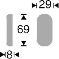 Pz-Schmalrosette eckig Hoppe 22S, F1 Pz-Schmalrosette eckig Hoppe 22S, F1 von HOPPE ET CIE