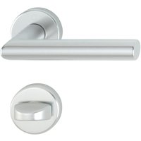 Drückergarnitur amsterdam - auf Rosette wc, 37 - 47, silber eloxiert Drückergarnitur amsterdam - auf Rosette wc, 37 - 47, silber eloxiert von HOPPE