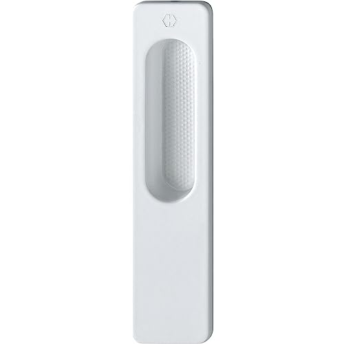 HOPPE 3866571 Hebeschiebetürmuschel Omega außen eckig, Aluminium, 34 x 150 mm | weiß von HOPPE