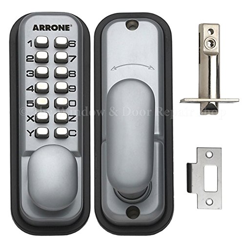 HOPPE 87128205 arrone AR/d-195mc Digital Push Button Tür Schloss PAD Schlüssel – Silber von HOPPE