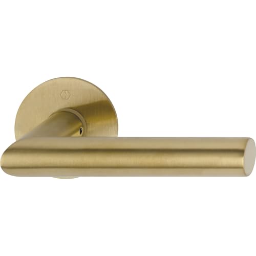 HOPPE Drückergarnitur Amsterdam - 2x Türklinke + 2x Flachrosette rund, Edelstahl matt HOPPE Drückergarnitur Amsterdam - 2x Türklinke + 2x Flachrosette rund, Edelstahl matt von HOPPE