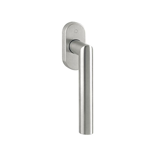 HOPPE 1777452 Fenstergriff Amsterdam-Secustic, Vierkant 7 x 32 mm, Edelstahl matt von HOPPE