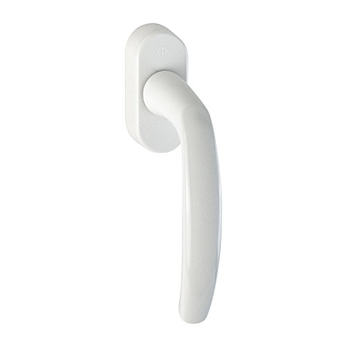HOPPE 2302900 Fenstergriff Atlanta- Secustik Vierkant 7 x 37 mm, weiß von HOPPE