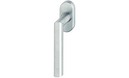 HOPPE Fenstergriff Modell Amsterdam 0400/US956 Aluminium silberfarben eloxiert mit Secustik® Sperrmechanismus von HOPPE