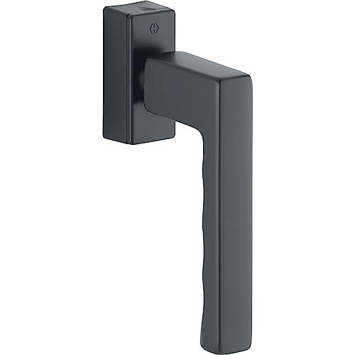 HOPPE 11736045 Fenstergriff Toulon SecuForte, VK 32-42 mm, Aluminium schwarz matt, von HOPPE