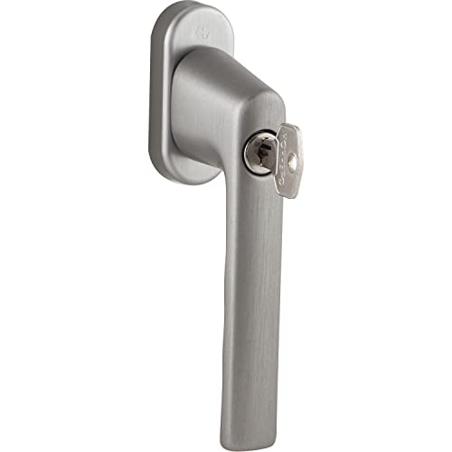 HOPPE Fenstergriff abschließbar VarioFit - VK 7x32-42mm - abschließbarer Fenstergriff mit Schlüssel, Aluminium Edelstahl Effekt matt gebürstet HOPPE Fenstergriff abschließbar VarioFit - VK 7x32-42mm - abschließbarer Fenstergriff mit Schlüssel, Aluminium Edelstahl Effekt matt gebürstet von HOPPE