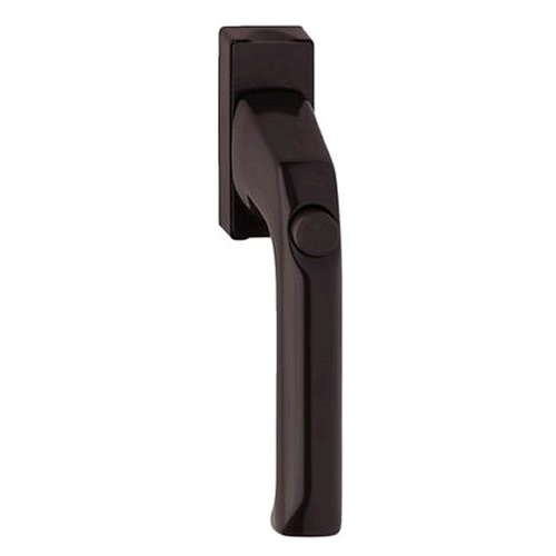 HOPPE Fenstergriff duraplus London in Aluminium graubraun (mit Druckknopf) von HOPPE