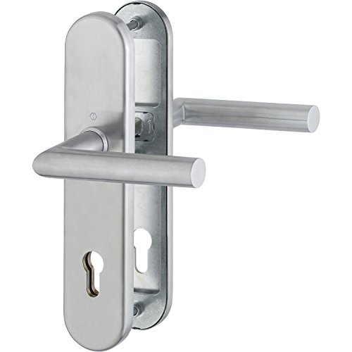 HOPPE Haustür Eingangstür Drückergarnitur AMSTERDAM - Ö-Norm Entfernung 88mm, Edelstahl matt, Langschild Profilzylinder für Türstärke 62-72mm, ohne Kernziehschutz, Prüfung: RC2 nach EN 1906, 1 Stück Sicherheitsbeschlag HOPPE Haustür Eingangstür Drückergarnitur AMSTERDAM - Ö-Norm Entfernung 88mm, Edelstahl matt, Langschild Profilzylinder für Türstärke 62-72mm, ohne Kernziehschutz, Prüfung: RC2 nach EN 1906, 1 Stück Sicherheitsbeschlag von HOPPE