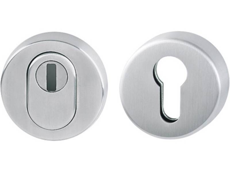 HOPPE Rosette HOPPE 11537176 Schutzrosettenpaar E42ZNSB-ZA/42HS Edelstahl F69 rund m von HOPPE