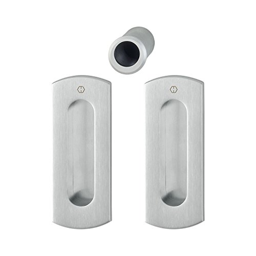 HOPPE Schiebetürmuschel Set M463 - Ecken Abgerundet BL, Messing SAT. Verchr | Muschelgriffe HOPPE Schiebetürmuschel Set M463 - Ecken Abgerundet BL, Messing SAT. Verchr | Muschelgriffe von HOPPE