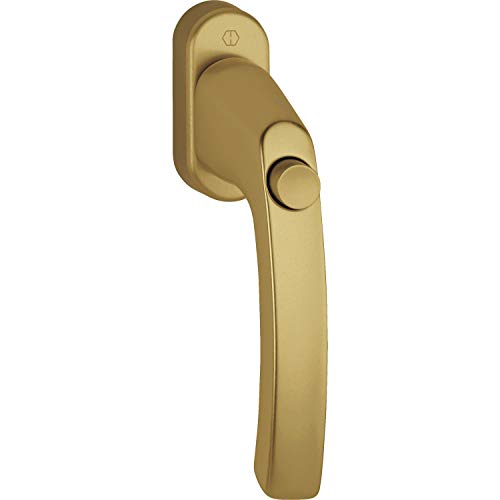 Hoppe 11780149 Fenstergriff LIÈGE-mit Druckknopf, VK 7 x 40, Bronze eloxiert, von HOPPE