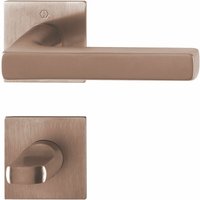 Hoppe - Drückergarnitur dallas - auf Rosette wc, kupferfarben satiniert von HOPPE