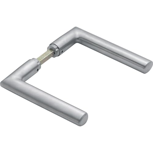 Hoppe Drückerpaar Stockholm Edelstahl matt - Türgriff für Glastürschlösser, ohne Rosetten, 18 mm Ansatz, zeitloses Design Hoppe Drückerpaar Stockholm Edelstahl matt - Türgriff für Glastürschlösser, ohne Rosetten, 18 mm Ansatz, zeitloses Design von HOPPE