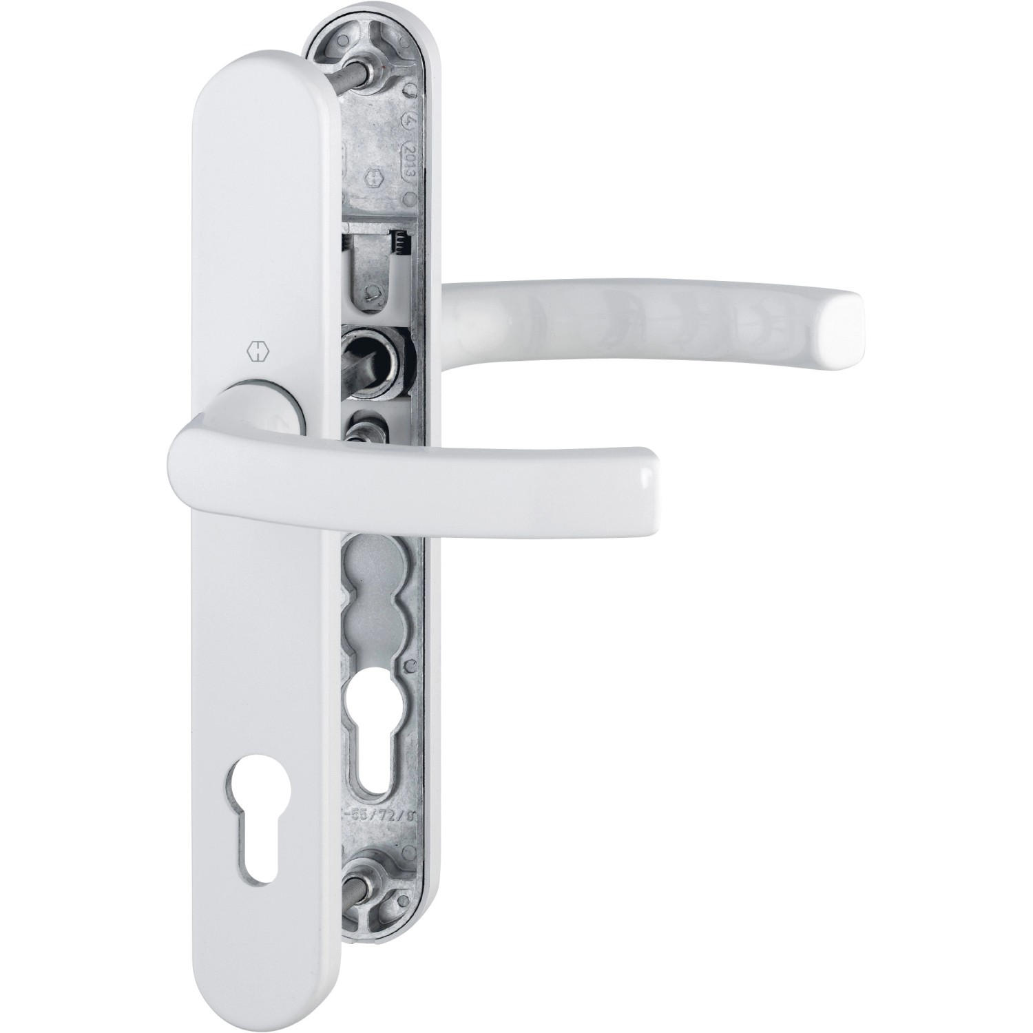 Hoppe Profiltür-Garnitur Liége Aluminium Weiß Hoppe Profiltür-Garnitur Liége Aluminium Weiß von HOPPE