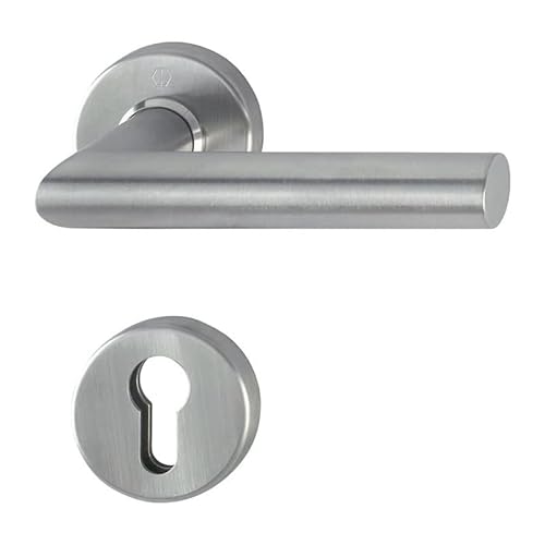 HOPPE Rosetten-Halbgarnitur Amsterdam E1400Z/42/42S VA F69 4-KT. 8mm f. Kombischutz von HOPPE