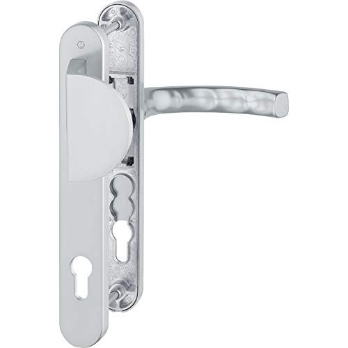 Wechselgarnitur LIÈGE - auf Schmalschild, Griffplatte, 67-72, silber eloxiert Wechselgarnitur LIÈGE - auf Schmalschild, Griffplatte, 67-72, silber eloxiert von Hoppe