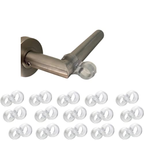 HOPS Türstopper klinke Türklinkenpuffer Türklinken stopper, 5er-10er-15er-20er Set, türgriff stopper, türgriff schutz, türstopper türklinke, türstopper griff, türklinkenpuffer transparent von HOPS