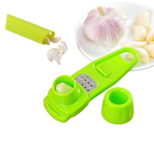 Knoblauchschäler und Knoblauchreibe wie Knoblauchpresse- Schälen und reiben Sie den Knoblauch in Sekundenschnelle, Müheloses Schälen und unberührtes Reiben Knoblauchschäler und Knoblauchreibe wie Knoblauchpresse- Schälen und reiben Sie den Knoblauch in Sekundenschnelle, Müheloses Schälen und unberührtes Reiben von HOPS