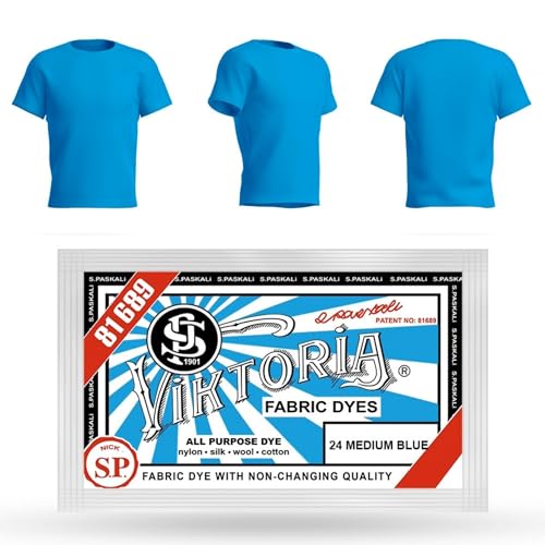 VIKTORIA Textilfarbe waschmaschinenfest (59 FARBEN) - stofffarbe, färbemittel textilien, stofffarben waschfest, textil farbe, kleidung färben von HOPS