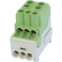 Horaetec - 080010-2-4 Unterverteilerblock Grün, Gelb 1polig von HORAETEC