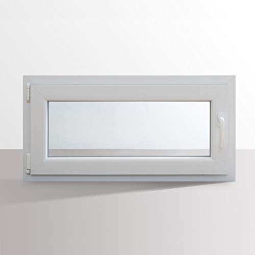 HORI® Dreh-Kipp Kunststoff-Fenster I 2-fach verglast weiß I DIN links I 500 x 1000 mm (Länge x Breite) von HORI