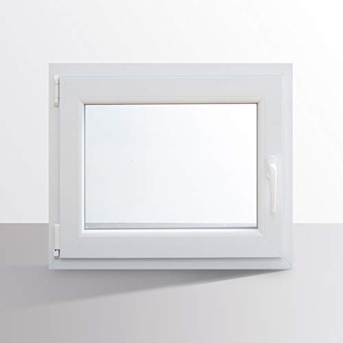 HORI® Dreh-Kipp Kunststoff-Fenster I 2-fach verglast weiß I DIN links I 500 x 700 mm (Länge x Breite) von HORI