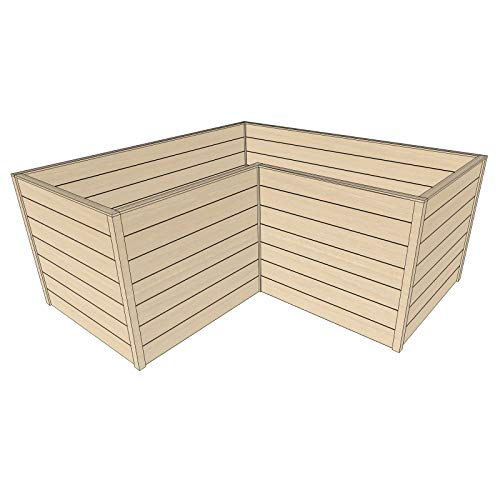 HORI® Hochbeet für den Garten I Gartenbeet, Blumenkasten aus Holz I Modell 180 x 90 x 90 cm | Koblenz I Natur von HORI