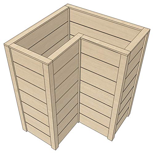 HORI® Hochbeet für den Garten I Gartenbeet, Blumenkasten aus Holz I Modell 60 x 30 x 30 cm | Köln I nur Imprägnierung von HORI