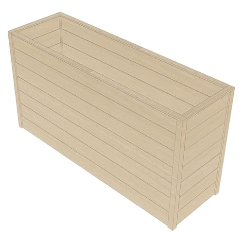 HORI® Hochbeet für den Garten I Gartenbeet, Blumenkasten aus Holz I Modell Hannover (45x150) I Natur von HORI