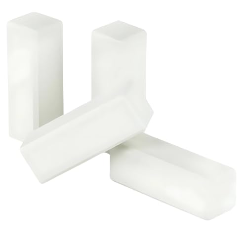 HORI® Clips für Massivholzkern-Sockelleisten I passend für weiß folierte Sockelleisten RAL 9016 I Zubehör für einfache Montage: Clips, Außenecken, Innenecken, Endkappen.1x HORI Eckhölzer RAL9016 von HORI