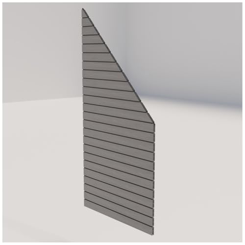 HORI® Rhombus-Style WPC Sichtschutz Schräg | Stecksystem | Zaun | Garten | Gartenzaun | Lamellenzaun | Windschutz | Zaunelemente Farbe Graubeige von HORI
