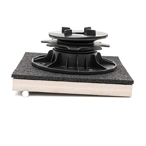 HORI® Stelzlager für Terrassen-Platten mit Gefälleausgleich I höhenverstellbare Terrassenlager I inkl. PVC-Pad I vier Größen wählbar I Größe 45 – 80 mm von HORI