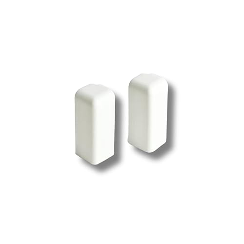 HORI® Vorteilspack Moderne/Hamburger MDF Sockelleiste | Weiß foliert RAL 9016 | Maße 2500 x 58 x 16 mm Außenecken Modern von HORI