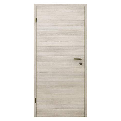 HORI® Wohnungseingangs-Tür CPL Lärche Komplettset Zarge I Schallschutztür SK1 Klimaklasse 3 I Höhe 198,5 cm I Breite 98.5 cm I Wandstärke 265 mm I DIN Rechts von HORI