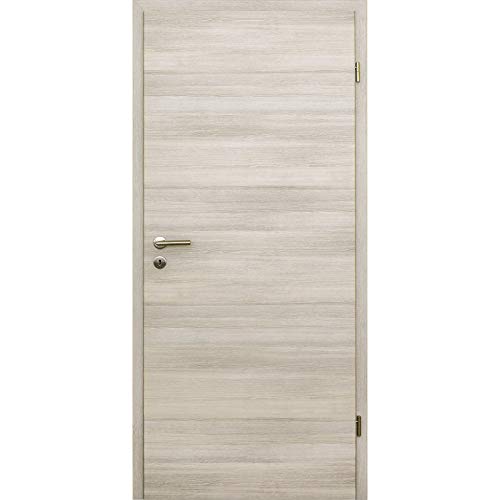 HORI® Zimmertür Komplettset mit Zarge und Türdrücker I Innentür CPL Lärche Hell I Höhe 198,5 cm I Anschlag, Breite und Wandstärke wählbar I DIN rechts I 1985 x 860 x 280 mm von HORI