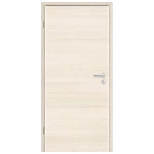 HORI® Zimmertür Komplettset mit Zarge und Türdrücker I Innentür CPL Pinie I Höhe 198,5 cm I Anschlag, Breite und Wandstärke wählbar I DIN links I 1985 x 860 mm von HORI