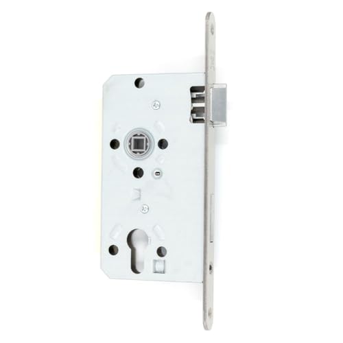 HORI® Einsteckschloss DIN Links – Türschloss für Holz- und Metalltüren, einsteckbar, korrosionsbeständiger Stahl, Sicherheitsriegel, wartungsarm, I Modell: WC-Schloss von HORI