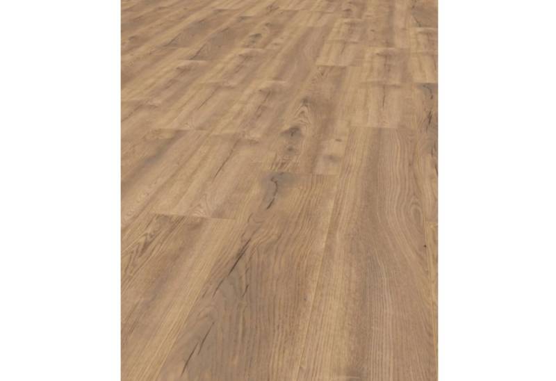 HORI Laminat HORI Laminat Holz, Boden für Wohnräume, einfache Verlegung langlebig, 8 St., Laminat Eiche mit HDF-Trägerplatte, Profi Exclusiv, Der blaue Engel von HORI