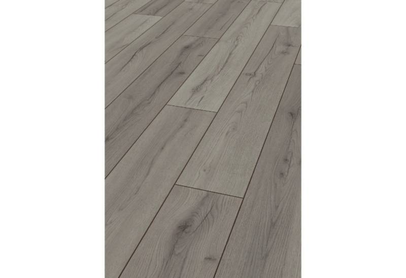 HORI Laminat HORI Laminat Holz, Boden für Wohnräume, einfache Verlegung langlebig, 9 St., Laminat Eiche mit HDF-Trägerplatte, Selection Plus, Der blaue Engel von HORI