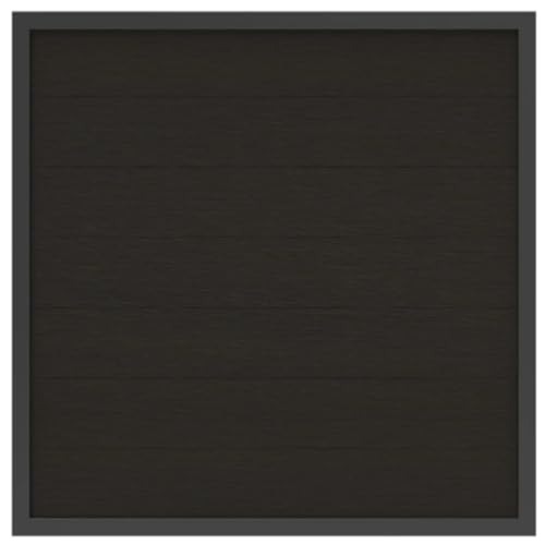 HORI Rahmenzaun WPC Sichtschutz Stecksystem Zaun Garten Gartenzaun Lamellenzaun Windschutz Zaunelemente I 180 x 180 cm I Anthrazit von HORI
