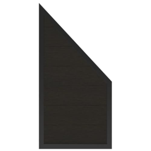 HORI Rahmenzaun WPC Sichtschutz Stecksystem Zaun Garten Gartenzaun Lamellenzaun Windschutz Zaunelemente I 90 x 180 cm | Schräg I Anthrazit HORI Rahmenzaun WPC Sichtschutz Stecksystem Zaun Garten Gartenzaun Lamellenzaun Windschutz Zaunelemente I 90 x 180 cm | Schräg I Anthrazit von HORI