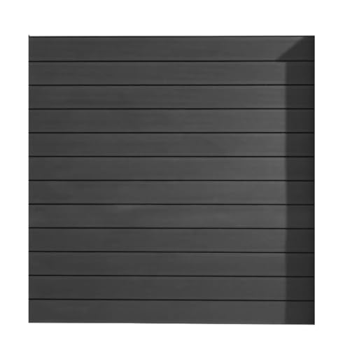 HORI Sichtschutzzaun Schmal & Schräg Element | WPC Gartenzaun | Robuster Lamellenzaun Grau | Langlebiger Sichtschutzzaun für Terrasse & Garten | Modernes Design für mehr Privatsphäre I 180 x 180 cm I von HORI
