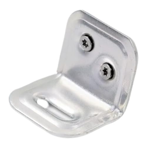 HORI Winkel-Befestigungsset, verzinkte Winkel für stabile Montage von Terrassen, Gartenprojekten und Holz- oder Metallkonstruktionen im Außenbereich, I Winkel-Befestigungsset an Unterkonstruktion von HORI