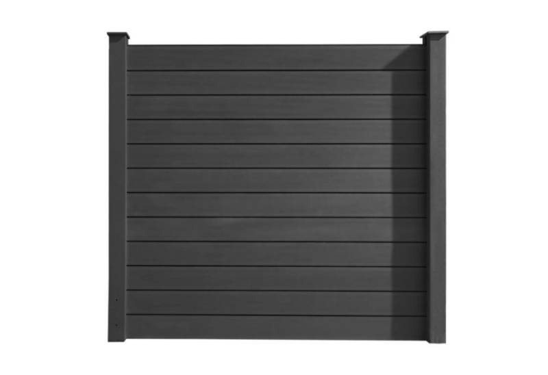 HORI Zaun HORI WPC Sichtschutzzaun Stecksystem, Gartenzaun witterungsbeständig, (Komplettset, 15-St., 3x Sichtschutzzaun 4x Verbindungspfosten 4x Konsole 4x Pfostenkappe), 3x Sichtschutzzaun 4x Verbindungspfosten 4x Konsole 4x Pfostenkappe von HORI