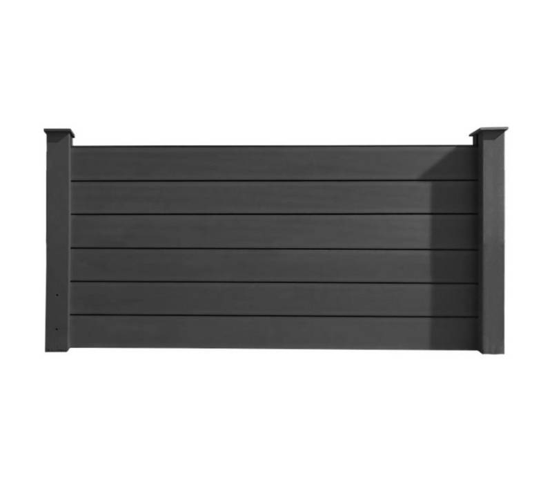 HORI Zaun HORI WPC Sichtschutzzaun Stecksystem, Gartenzaun witterungsbeständig, Robuster Gartenzaun, Modernes Lamellenzaun, Langlebiger Sichtschutz von HORI