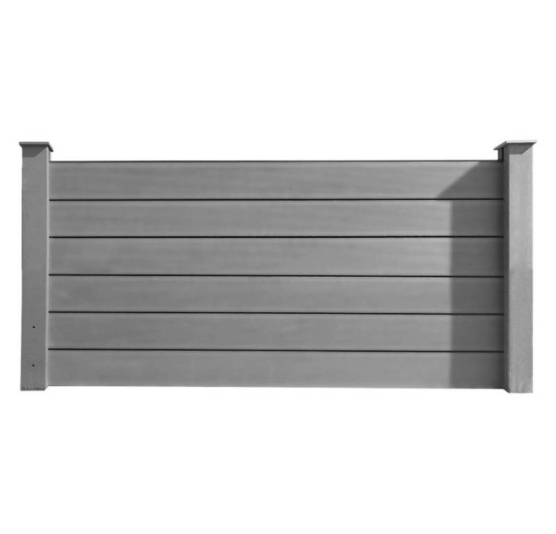 HORI Zaun HORI WPC Sichtschutzzaun Stecksystem, Gartenzaun witterungsbeständig, Robuster Gartenzaun, Modernes Lamellenzaun, Langlebiger Sichtschutz von HORI