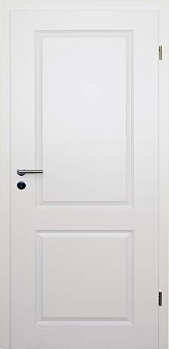 HORI® Zimmertür Komplettset mit Zarge und Türdrücker I Innentür weiß lackiert mit zwei Füllungen I Höhe 198,5 cm I Anschlag, Breite und Wandstärke wählbar I DIN rechts I 1985 x 735 x 140 mm HORI® Zimmertür Komplettset mit Zarge und Türdrücker I Innentür weiß lackiert mit zwei Füllungen I Höhe 198,5 cm I Anschlag, Breite und Wandstärke wählbar I DIN rechts I 1985 x 735 x 140 mm von HORI