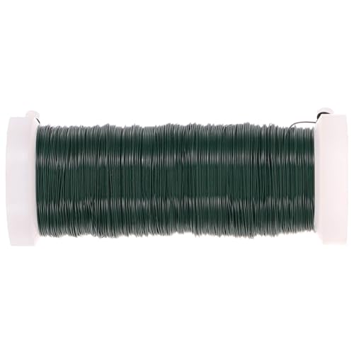HORIALENCE 1 Rolle Gartenbindedraht Galvanisiertem Eisen Grün für Pflanzenbinden Bastelprojekte und Kabelorganisation Langlebig und Vielseitig Einsetzbar von HORIALENCE