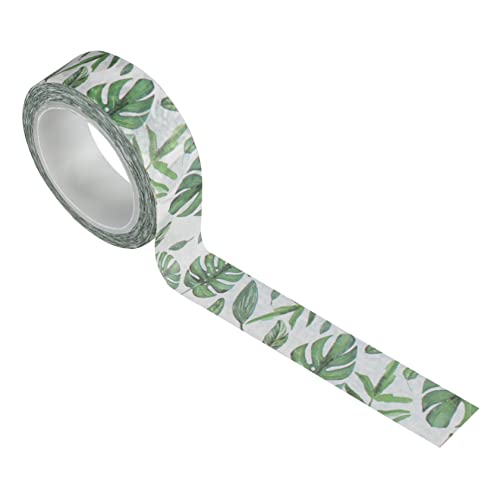 HORIALENCE 1 Rolle Tropisches Pflanzen Washi Tape Selbstklebendes Dekorationsband für Notizbücher Scrapbooks und Karten Leicht und Vielseitig für Kreative DIY Projekte und Veranstaltungen von HORIALENCE